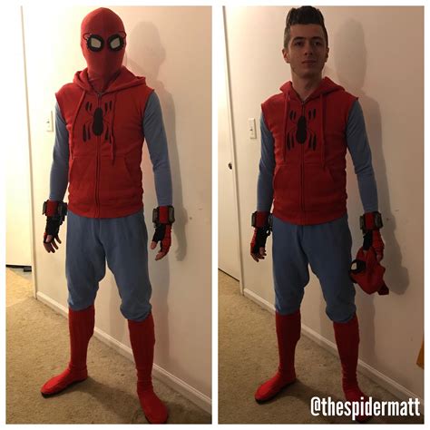 Self Homemade Suit From Spider Man Homecoming Rcosplay