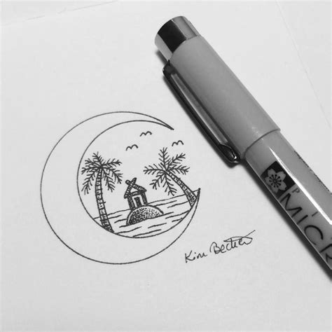 5 Minute Late Night Doodle 🌴🌙 Doodles Instagram Posts Instagram