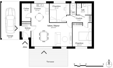 Plan Maison Traditionnelle 80 M² Ooreka