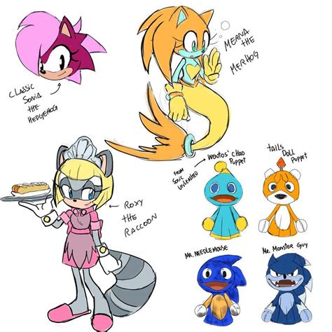 Redesigns By Drawloverlala On Deviantart Sonic Art Sonic Fan