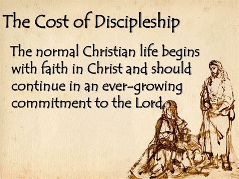 Ppt The Cost Of Discipleship Powerpoint Presentation Free Download