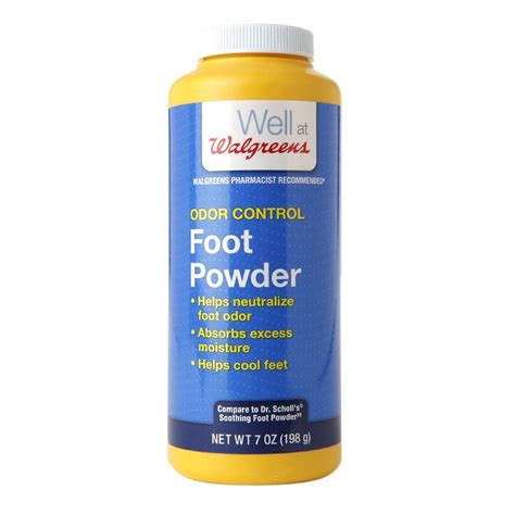 Walgreens Odor Control Foot Powder Walgreens