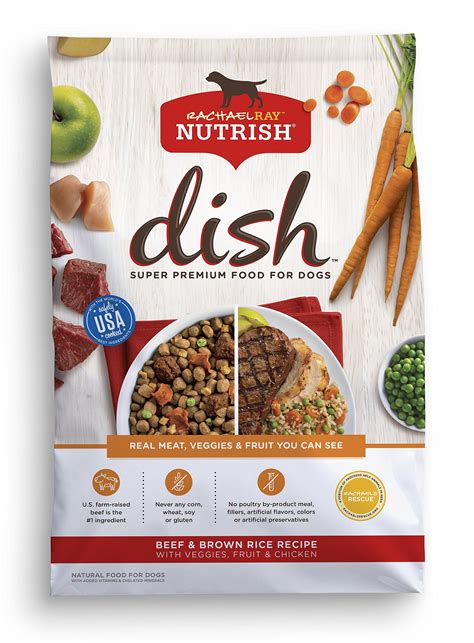 Rachael Ray Nutrish Dish Natural Dry Dog Food Beef Brown Rice Recipe