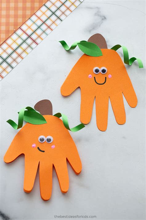 Pumpkin Handprint The Best Ideas For Kids