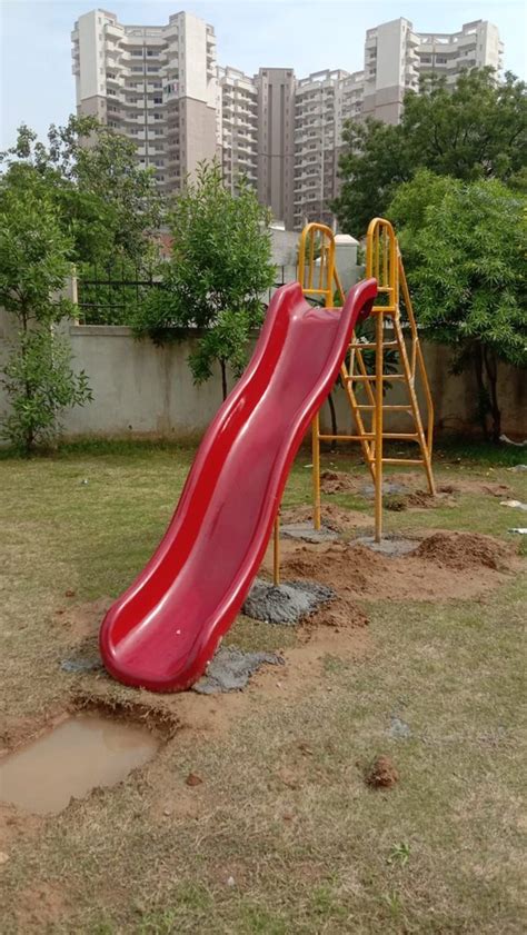 Red Fibreglass Fiber Slide For Play Ground Age Group 12 At Rs 18000