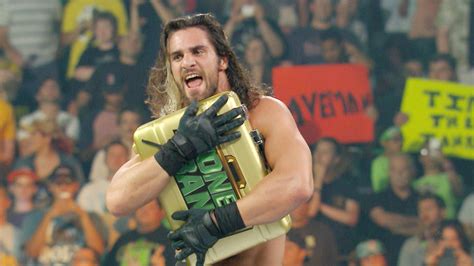 Seth Rollins Wins The Wwe Money In The Bank Ladder Match Wwe Money In