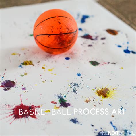 March Madness Inspired Basketball Process Art And Next Comes L