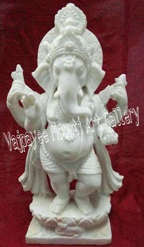 Ganesh Statues White Lord Ganesha Statue Size 15 Inch Id 19616574533