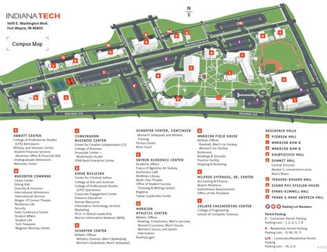Keene State College Campus Map