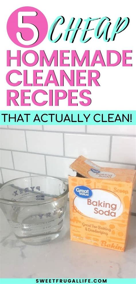 5 Easy Homemade Cleaner Recipes Sweet Frugal Life