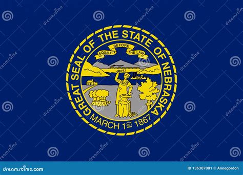 Nebraska Flag Stock Illustration Illustration Of Government 136307001