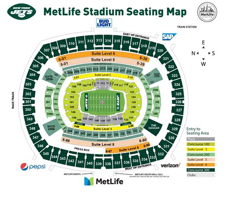 Metlife Stadium Parking Map
