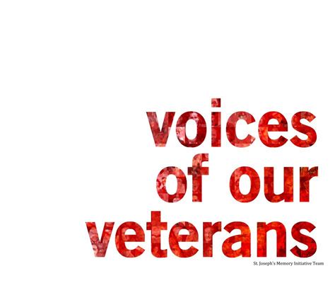 Voices Of Our Veterans By St Josephs Memory Initiative Team Blurb Books