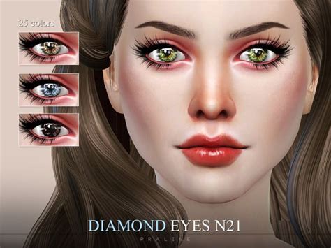 Pralinesims Diamond Eyes N21 Diamond Eyes Eyes Colored Diamonds