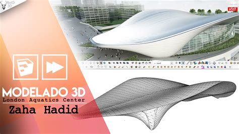 Zaha Hadid London Aquatics Center Modelado En Sketchup Youtube