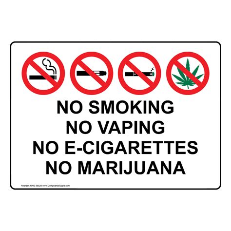 No Smoking No Smoking Sign No Smoking No Vaping No E Cigarettes