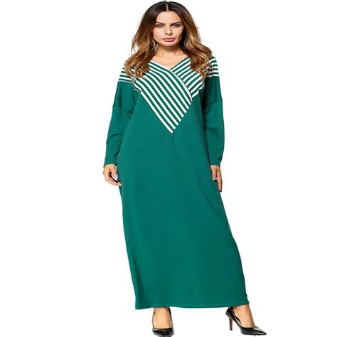 Aliexpress Com Buy Dubai Women Muslim Casual Loose Long Sleeve Dress