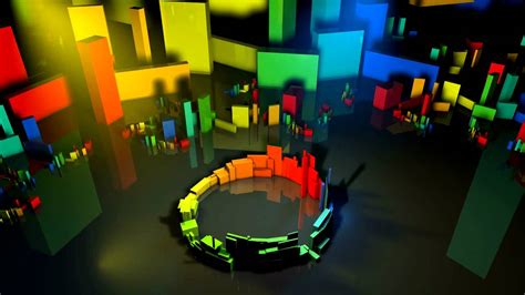 Hd Colored 3d Cubes Music Animation Cinema 4d And Mograph Youtube