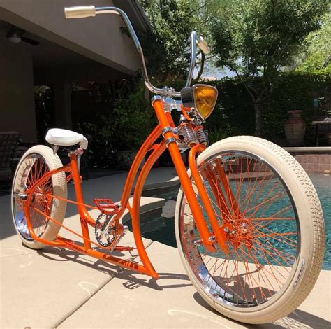 Lowrider Lowcruiser Orange Bike Customized Fahrrad Onlineseller