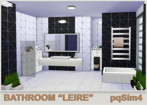 Sims 4 Ccs The Best Bathroom “leire” By Pqsim4