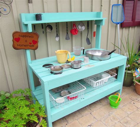 Building a diy kitchen frame using prefab outdoor kitchen kits is easy once you choose the right size and manufacturer. Mud Pie Kitchen | Kids backyard playground, Mud kitchen ...