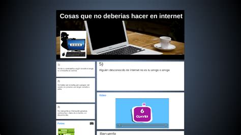 Cosas Que No Deberias Hacer En Internet By Victoria Tapia