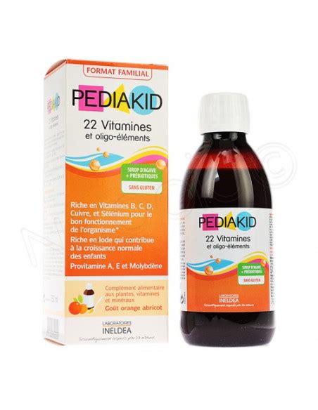 Pediakid Sirop 22 Vitamines Et Oligo Éléments 125ml Bon