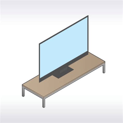 30 Flatscreen Tv Stand Illustrations Royalty Free Vector Graphics
