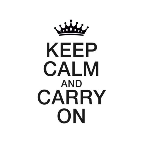 Muursticker Keep Calm And Carry On Wall Artnl