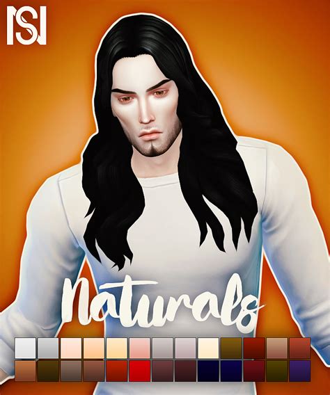 Sims 4 Ccs The Best Long Wavy Parted Hair Converted For Males By