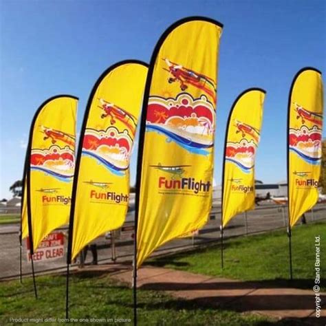 Flag Banner 2m 3m 4m 5m Advertising Flag Stand Banner