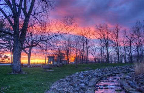 Landscapes at Dusk by Beckman Mill, Wisconsin image - Free stock photo ...