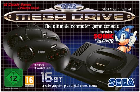 Игровая ретро консоль Sega Mega Drive 2 Mini Eu купить Gamepull