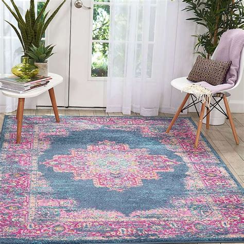 Passion 3 Rug Pink And Blue Rug Blue Rug Modern Area Rugs