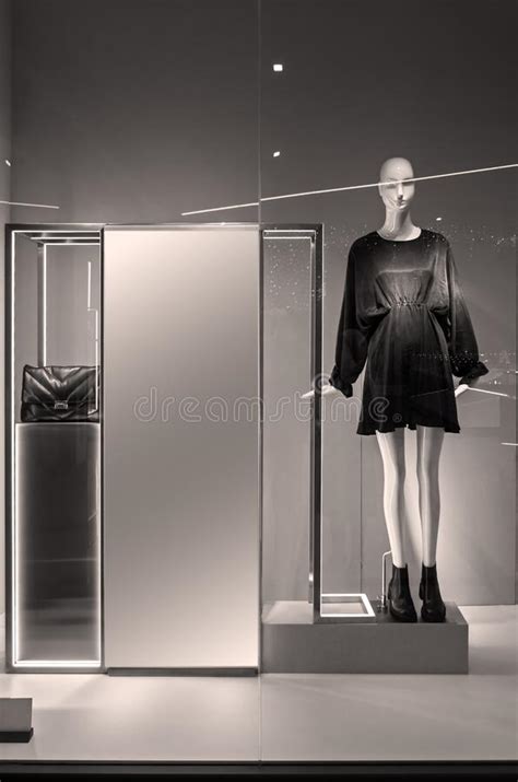 Mannequin Standing In Shop Showcase Stock Photo Image Of Commerce