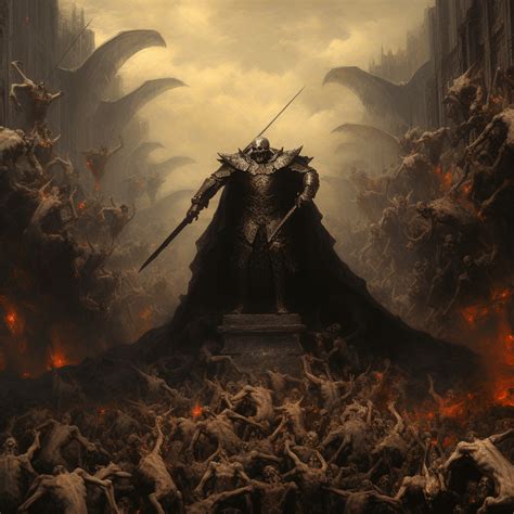 Grand Duke Of Hell Astaroth Among His Loyal Demons Rmidjourney