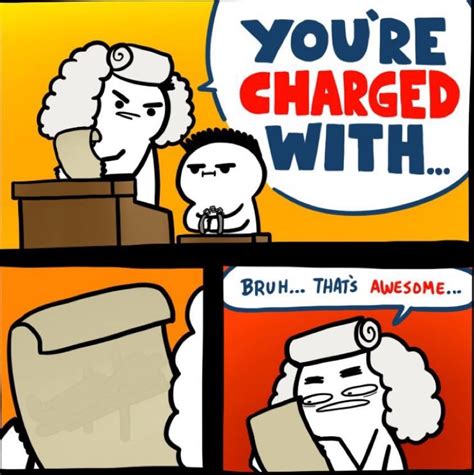 You Are Charged With Bruh Thats Awesome Blank Template Imgflip