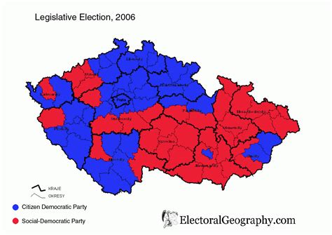 Czech Republic Legislative Election 2006 Electoral Geography 2 0
