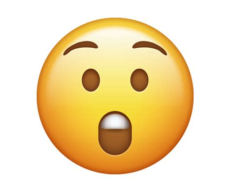 Surprised Face Emoji Png