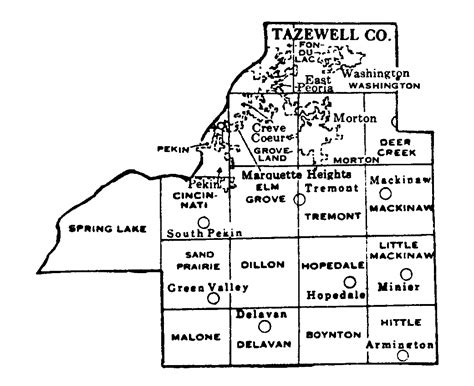 Townships By County Township Officials Of Illinois