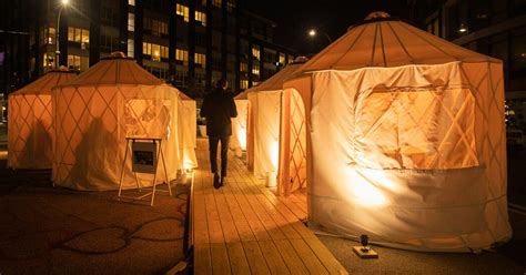 Outdoor Dining in Winter? Head to the Restaurant Yurt - The New York Times