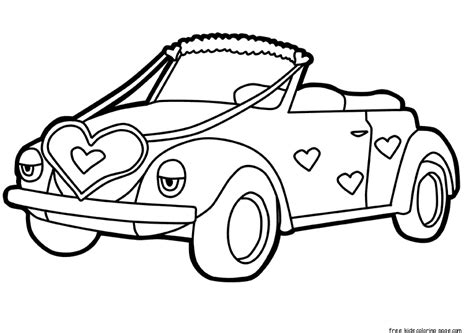 By unknown monday, may 21, 2018. Printable cute car decorations with Hearts Valentines Day ...