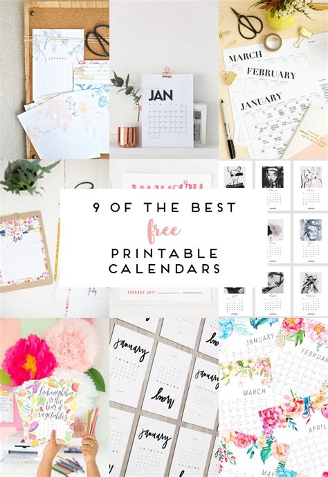 9 Of The Best Free Printable Calendars 2017 — Gathering Beauty Free