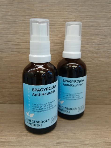 Spagyroplex Anti Raucher 50ml Dilutionen Spagyroplex Mischungen