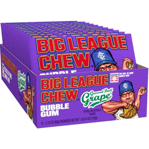 Big League Chew Grape Bubble Gum Cb Distributors