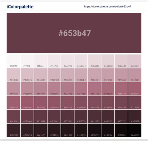 Pantone 19 1617 Tpx Burgundy Color Hex Color Code 653b47 Information