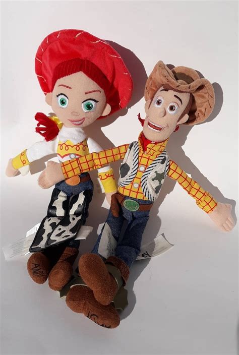 Toy Story Woody And Jessie Plush Dolls Vintage Etsy