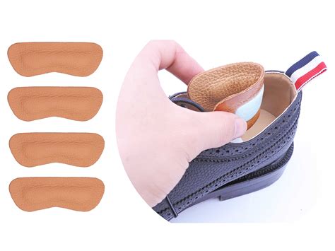 Shoe Heal Pads Leather Heel Grips Liner Cushions Inserts For Loose Shoes 763383591755 Ebay