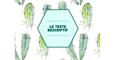Texte descriptif