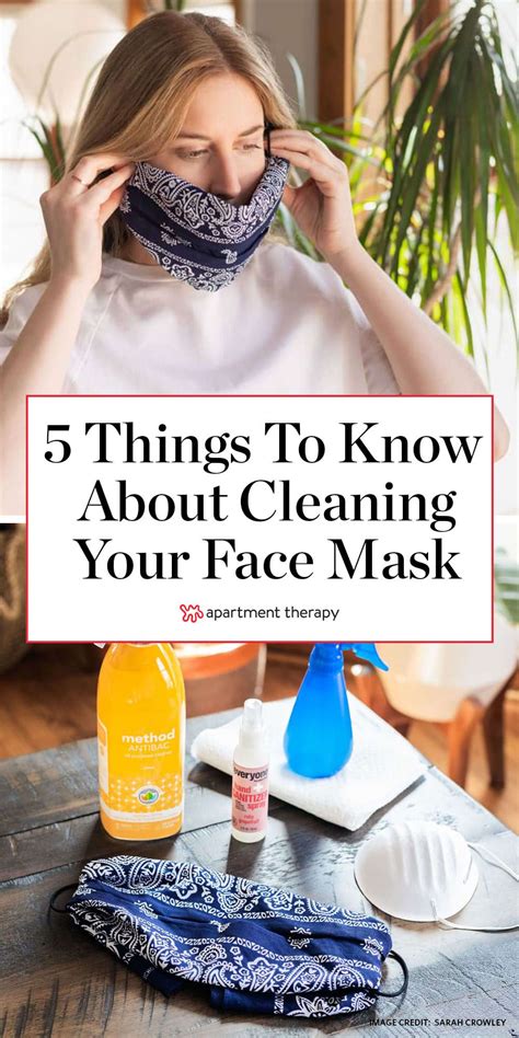 5 Things You Need To Know About Cleaning Your Face Mask According To A